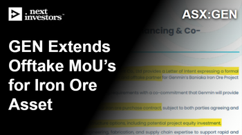 GEN extends offtake MoU’s for development stage iron ore asset