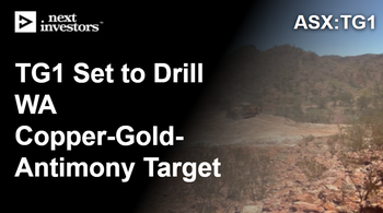 TG1 set to drill WA copper-gold-antimony target - earthworks underway right now