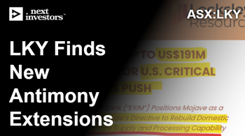 LKY finds previously unmapped extensions to its antimony mine in the USA.