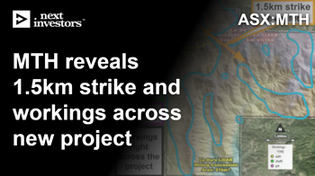 MTH LiDAR survey shows expansive workings at recently acquired project