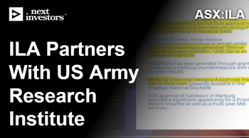 ILA signs an agreement with a US Army adjacent research institute.