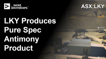 LKY produces pure spec antimony product with material sourced from its own project