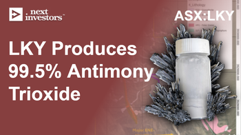 LKY: Produces 99.5% antimony trioxide. Used in ~72% of military equipment. 100% USA sourced. First on the ASX.