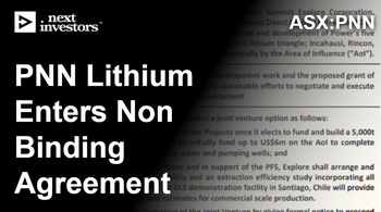 PNN enters non binding agreement for lithium assets