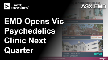 EMD's first Victorian psychedelics clinic to open next quarter
