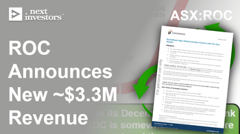 ROC (AI for giant banks and retail store chains) announces another ~$3.3M revenue... on top of its $9.1M annual recurring revenue deal.