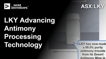 LKY to produce antimony end products from US project