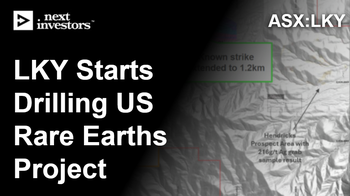 LKY starts drilling US rare earths project - 4 miles from $14BN MP Materials