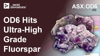 OD6 announces ultra high grade fluorspar in USA - high enough for direct shipping ore?