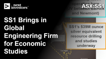 SS1 appoints global engineering firm for economic studies on 539M silver equivalent ounce project in Nevada, USA.