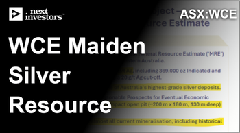 WCE defines "one of Australia's highest-grade silver deposits"