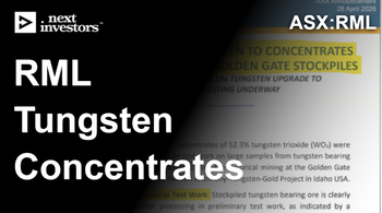 RML produces tungsten concentrates from US project
