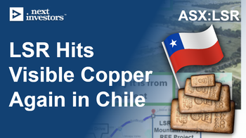 LSR: unexplained share price run forces “visible copper” results release while drill hole is still in progress - Approaching main target now