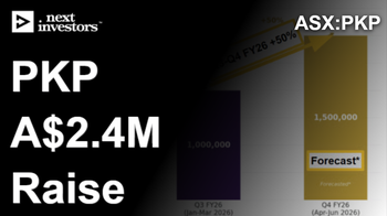 PKP raises A$2.4M to fund Q4 production ramp up