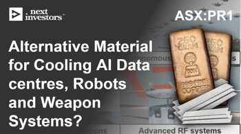 PR1: Test results show 1.5x more conductive than copper, 2.5x more than aluminium - an alternative material for cooling AI datacentres, robots and weapon systems?