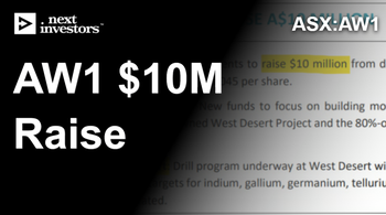 AW1 raises A$10M to upsize US critical metals drill program