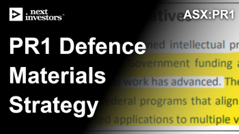 PR1 outlines US defence materials platform strategy