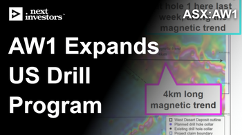 AW1 expands US critical metals drill program to up to 10,000m