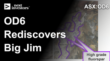 OD6 rediscovers "Big Jim" - highest grade fluorspar target to date at US project
