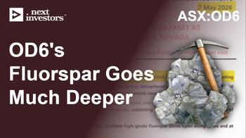 OD6: Pulls out “exceptional high grade fluorspar mineralisation from surface” card