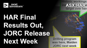 HAR delivers more high grade gold from US project - JORC resource due next week