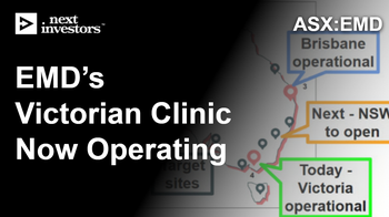 EMD treats first patients at first Victorian clinic - now operational across 3 Australian states