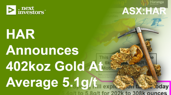 HAR: High grade gold, processing plant, permits to mine, in the USA. And now this...