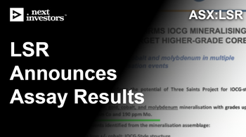 LSR - drill results from first copper hole in Chile