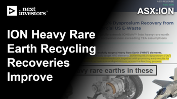 ION recovers heavy rare earths from e-waste in the USA