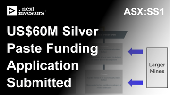 SS1 Submits US$60M Silver Paste Funding Application