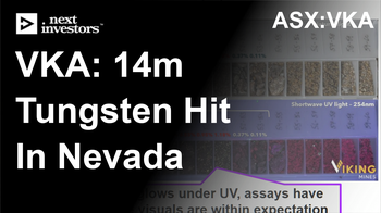 VKA hits critical mineral tungsten extensions to previously producing US mine