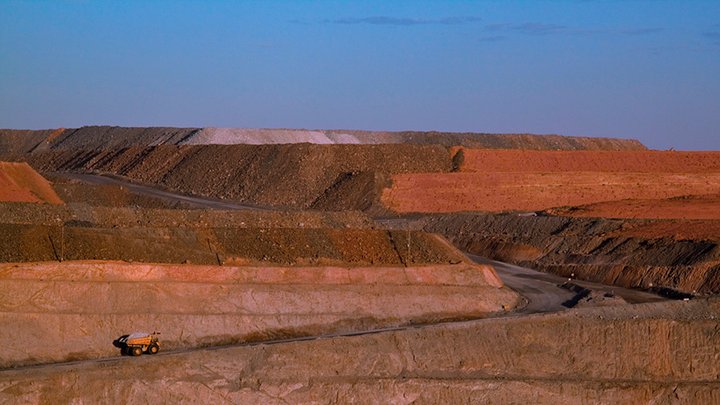 Mining truck in quarry Western Australia