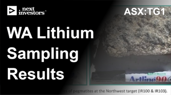 TG1 sampling results from WA lithium project