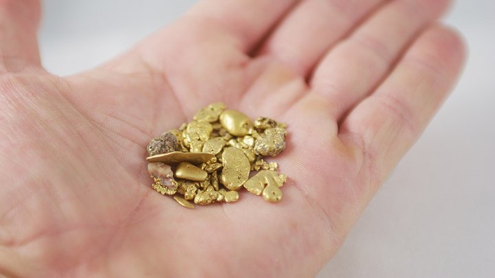 Handful Of Gold Nuggets