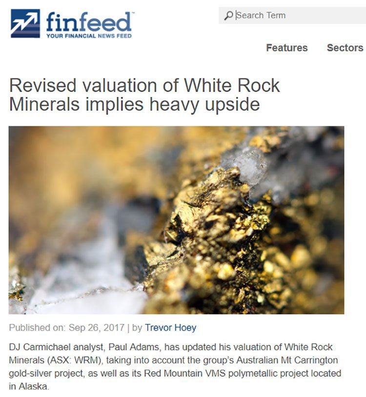 White rock minerals upside