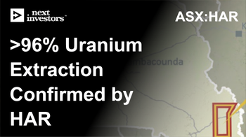 HAR Initial Metwork Confirms >96% Uranium Extraction