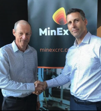 MinEx CRC CEO Andrew Bailey and SER director David DeTata.