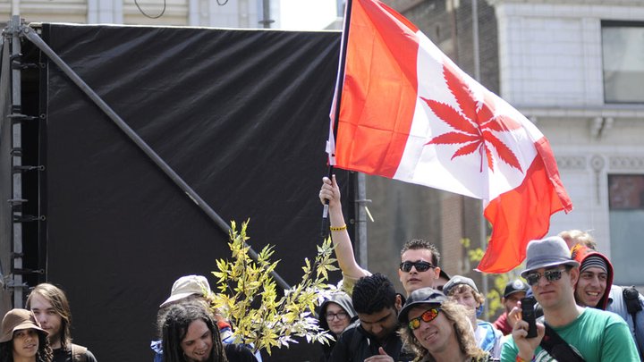 Canadian cannabis rally