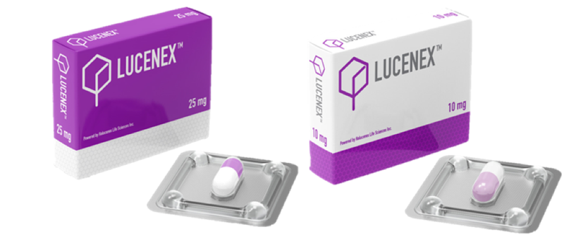 Halucenex’s Proposed “Lucenex” 10mg and 25mg packaging.