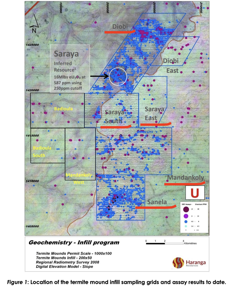 HAR results from termite sampling and auger drill programs