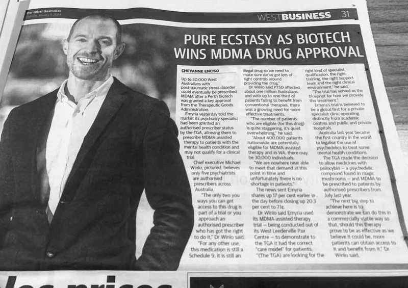 EMD Ecstasy Biotech news