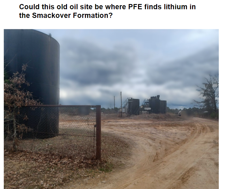 PFE lithium Smackover Formation