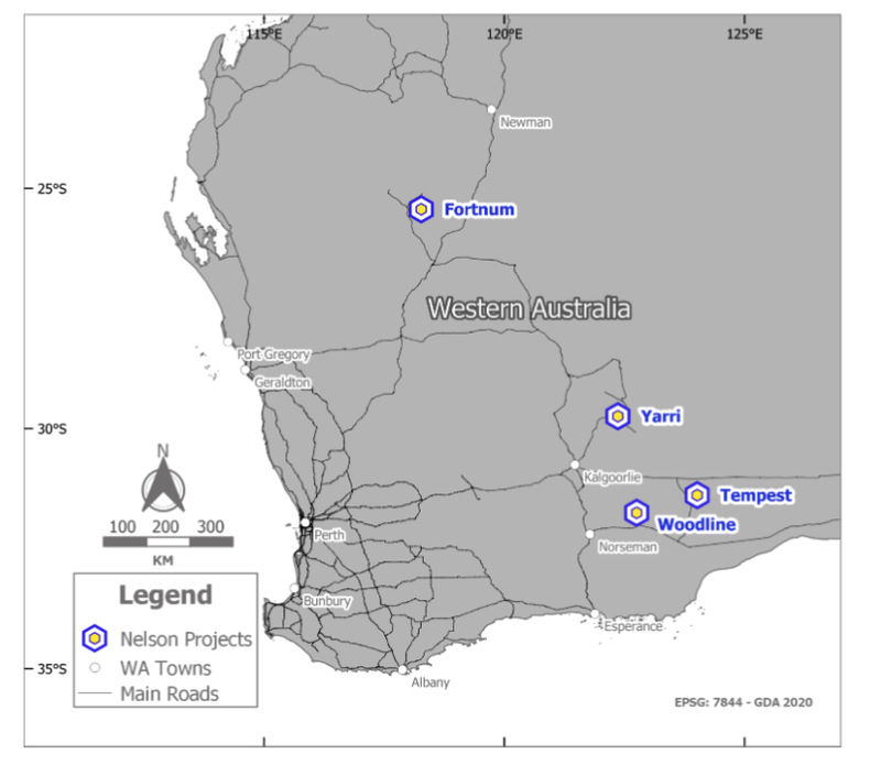 Nelson Resources Projects Map