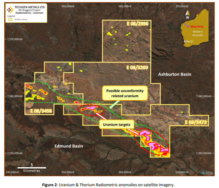 Uranium anomalies being followed up at WA Mt Boggola project