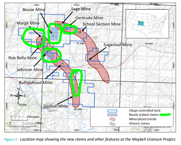 Location Map Maybell Uranium Project