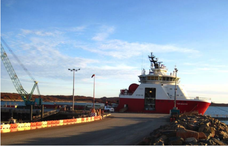 Drill Rig on Boat