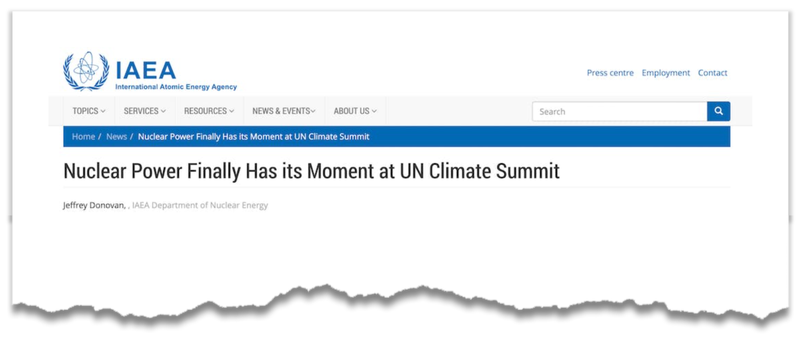IAEA Nuclear power finally has its moment at UN Climate Summit