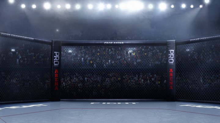 rumble fight ring dark